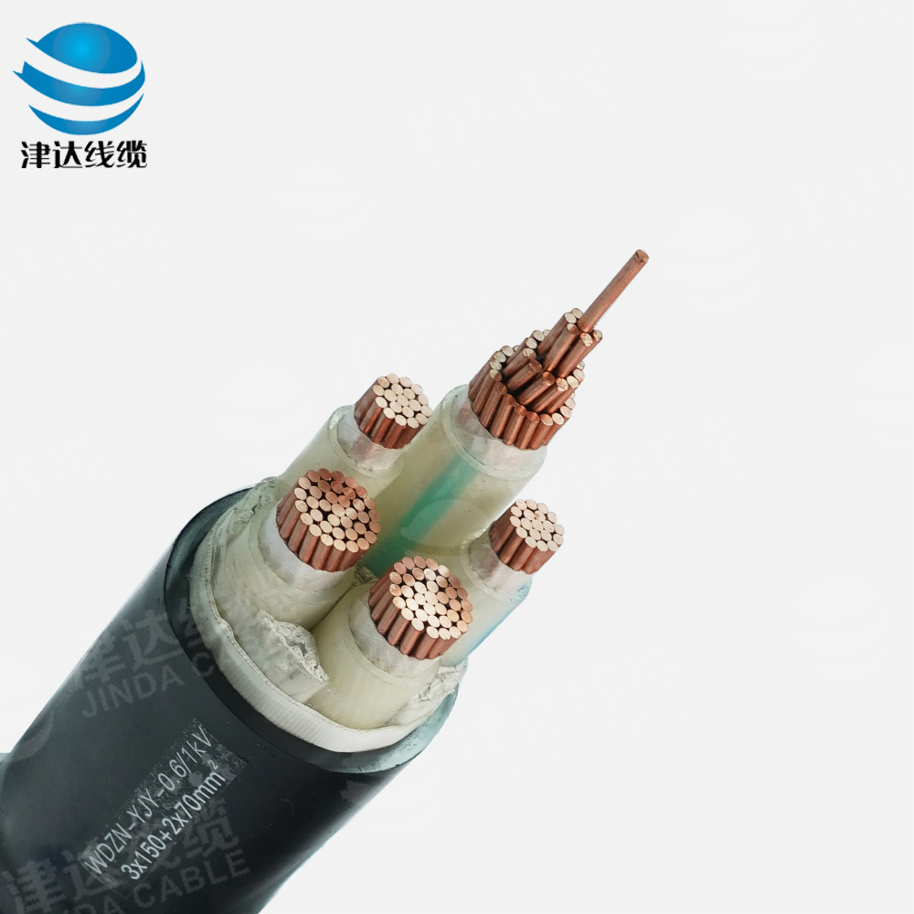 WDZN-YJY3*150+2*70銅芯交聯(lián)聚乙烯絕緣聚烯烴護套無鹵低煙阻燃耐火電力電纜
